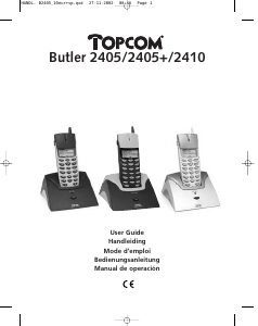 Bruksanvisning Topcom Butler 2405 Trådlös telefon