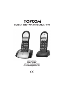Bruksanvisning Topcom Butler 3200 TWIN Trådlös telefon