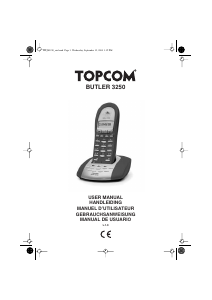 Bruksanvisning Topcom Butler 3250 Trådlös telefon