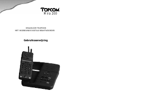 Handleiding Topcom Mira 200 Draadloze telefoon