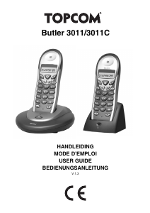 Bruksanvisning Topcom Butler 3011 Trådlös telefon