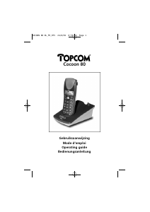 Bruksanvisning Topcom Cocoon 80 Trådlös telefon
