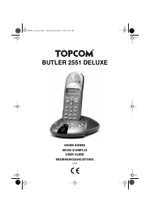 Handleiding Topcom Butler 2551 Deluxe Draadloze telefoon