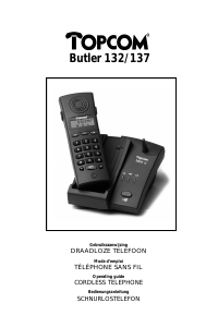 Handleiding Topcom Butler 132 Draadloze telefoon