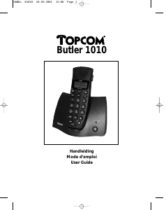 Handleiding Topcom Butler 1010 Draadloze telefoon