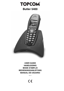 Bruksanvisning Topcom Butler 5400 Trådlös telefon