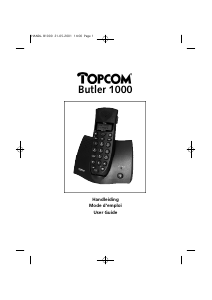 Handleiding Topcom Butler 1000 Draadloze telefoon