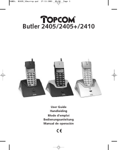 Handleiding Topcom Butler 2405+ Draadloze telefoon