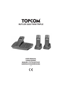 Handleiding Topcom Butler 2820 Draadloze telefoon