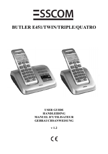 Bedienungsanleitung Topcom Butler E451 Schnurlose telefon
