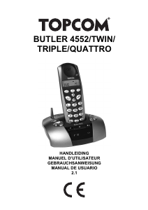 Handleiding Topcom Butler 4552 Draadloze telefoon