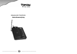 Handleiding Topcom Mira 100 Draadloze telefoon
