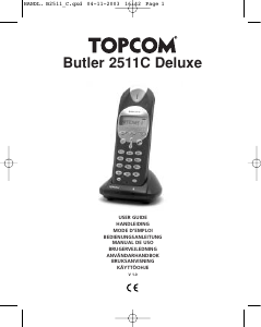 Bruksanvisning Topcom Butler 2511C Deluxe Trådløs telefon