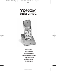 Handleiding Topcom Butler 2410C Draadloze telefoon