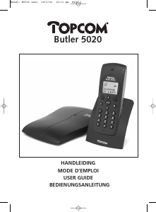 Handleiding Topcom Butler 5020 Draadloze telefoon