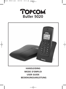 Bruksanvisning Topcom Butler 5020 Trådlös telefon