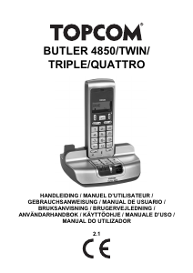 Mode d’emploi Topcom Butler 4850 Téléphone sans fil