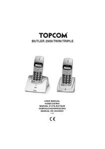 Bruksanvisning Topcom Butler 2900 Trådlös telefon