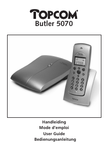 Handleiding Topcom Butler 5070 Draadloze telefoon
