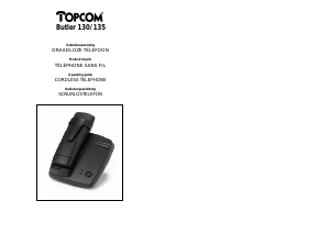 Bruksanvisning Topcom Butler 135 Trådlös telefon