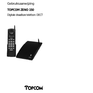 Handleiding Topcom Zeno 150 Draadloze telefoon