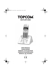 Bedienungsanleitung Topcom Butler 2950 Schnurlose telefon