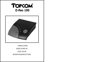 Handleiding Topcom Orfeo 100 Antwoordapparaat