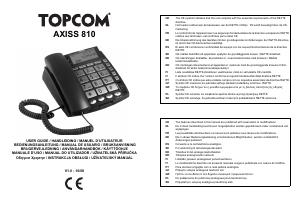 Návod Topcom Axiss 810 Telefón