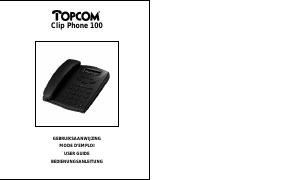 Manual Topcom Clip Phone 100 Phone