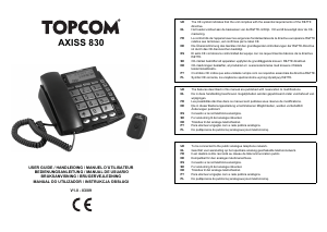 Instrukcja Topcom Axiss 830 Telefon