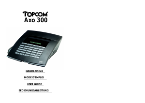 Mode d’emploi Topcom Axo 300 Téléphone