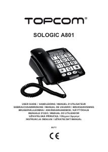 Manual Topcom Sologic A801 Telefone