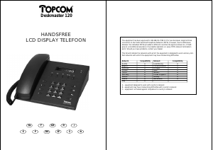 Handleiding Topcom Deskmaster 120 Telefoon