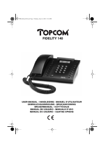 Manual Topcom Fidelity 140 Phone