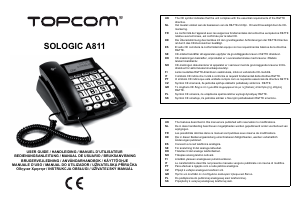 Manual de uso Topcom Sologic A811 Teléfono