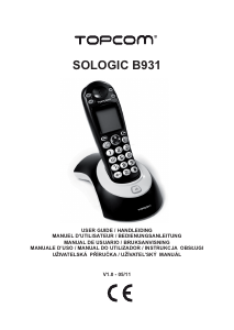 Manual Topcom Sologic B931 Phone