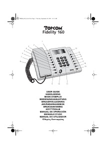 Brugsanvisning Topcom Fidelity 160 Telefon