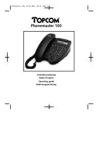 Manual Topcom Phonemaster 100 Phone