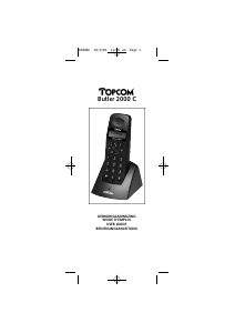 Handleiding Topcom Butler 2000 C Draadloze telefoon