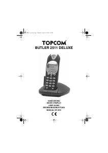 Bruksanvisning Topcom Butler 2511 Deluxe Trådlös telefon
