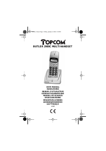 Bruksanvisning Topcom Butler 2900C Trådløs telefon