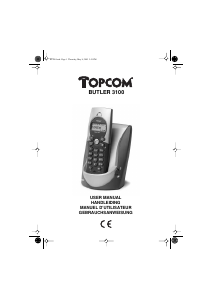 Mode d’emploi Topcom Butler 3100 Téléphone sans fil