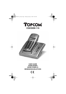 Bruksanvisning Topcom Cocoon 115 Trådlös telefon