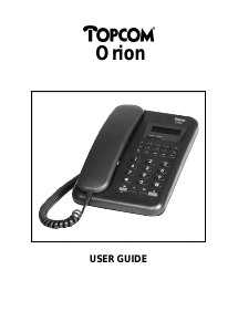 Manual Topcom Orion Phone