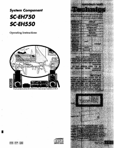 Bruksanvisning Technics SC-EH550 Hembiopaket