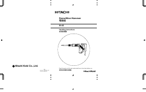 Bruksanvisning Hitachi H 41 Bilningshammare