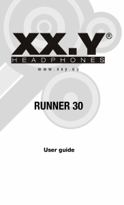 Bruksanvisning XX.Y Runner 30 Hörlurar