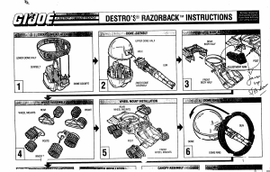 Handleiding Hasbro GI Joe Destros Razorback