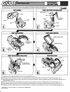 Handleiding Hasbro GI Joe Earthquake