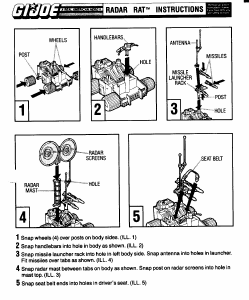 Handleiding Hasbro GI Joe Radar Rat